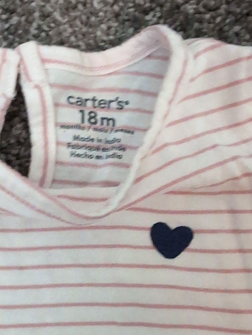 Three Carter's Baby Rompers - Picture 5 of 8